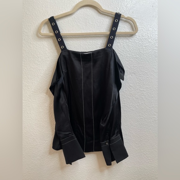 3.1 Phillip Lim Utility Collection Cold long sleeves shoulder blouse Sz xs - Picture 4 of 14